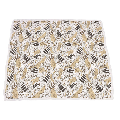 Hungry Giraffe and Animal Print Bamboo Muslin Newcastle Blanket-3