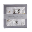Hear Me Roar Lion and Rhinos and Elephants Bamboo Newcastle Blanket-0