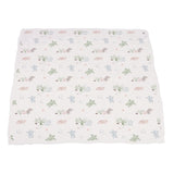 Turtles and Water Lily Bamboo Muslin Newcastle Blanket-4