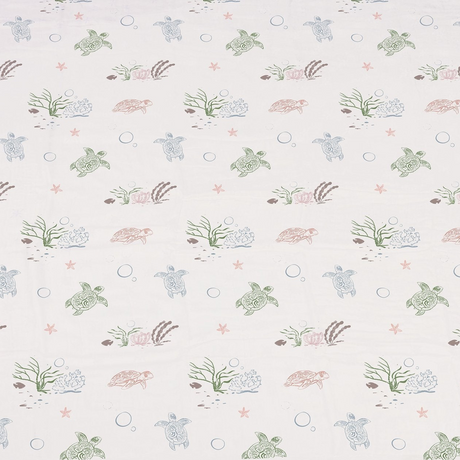 Changing Pad Cover/Bassinet Sheets 2PK | Turtles & Water Lily - Sumiye Co