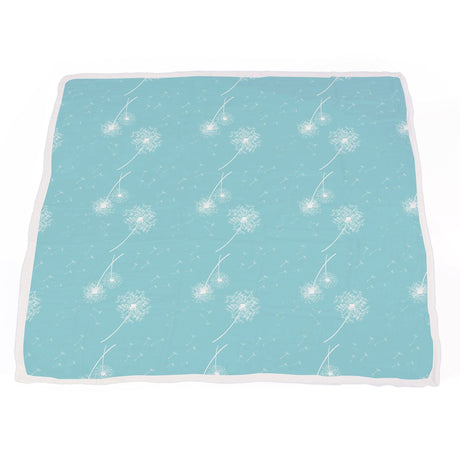 Corgi and Dandelion Seeds Bamboo Muslin Newcastle Blanket-3