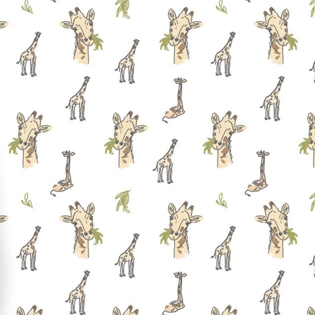 Changing Pad Cover/Bassinet Sheets 2pk| Bamboo Muslin - Animal Print & Giraffe - Sumiye Co