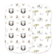 Hear Me Roar Lion and Rhinos and Elephants Bamboo Changing Pad Cover/Bassinet Sheets-0