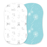 Corgi and Dandelion Seeds Bamboo Changing Pad Cover/Bassinet Sheets-0