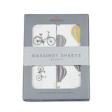 Vintage Bicycles and Hot Air Balloon Bamboo Changing Pad Cover/Bassinet Sheet-1