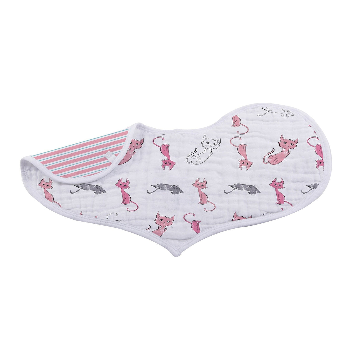 Heart Bib 2PK | Bamboo Muslin - Dandelions -1