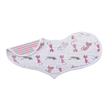 Heart Bib 2PK | Bamboo Muslin - Dandelions -1
