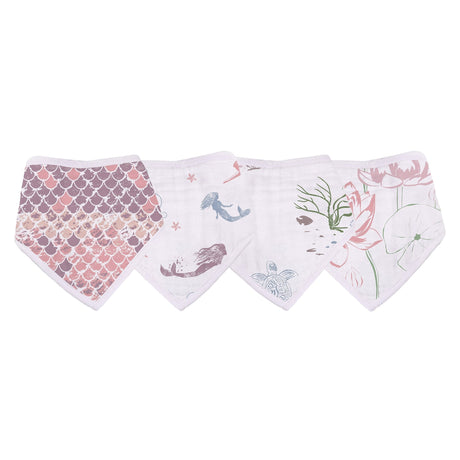 Under The Sea Bamboo Bandana Bib 4PK-1