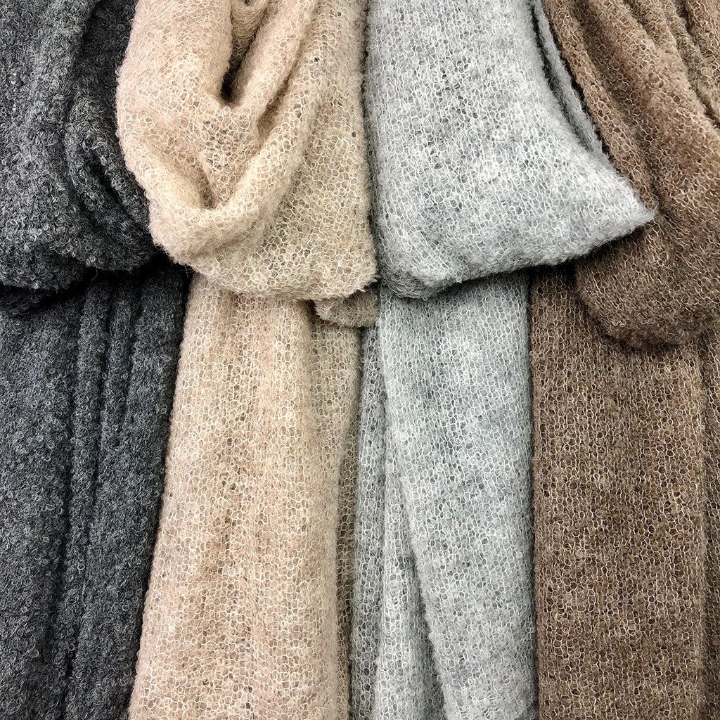 Gray Ultra Plush Alpaca Scarf by SLATE + SALT - Sumiye Co