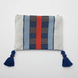 White Striped Backstrap Clutch-0