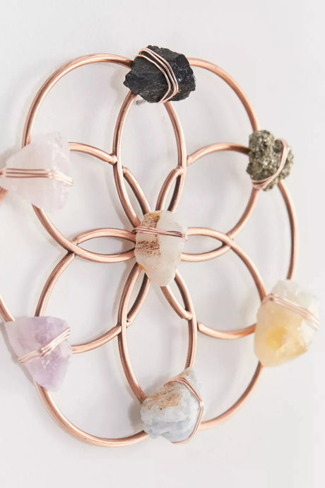 Small Flower of Life Healing Crystal Grid - Sumiye Co