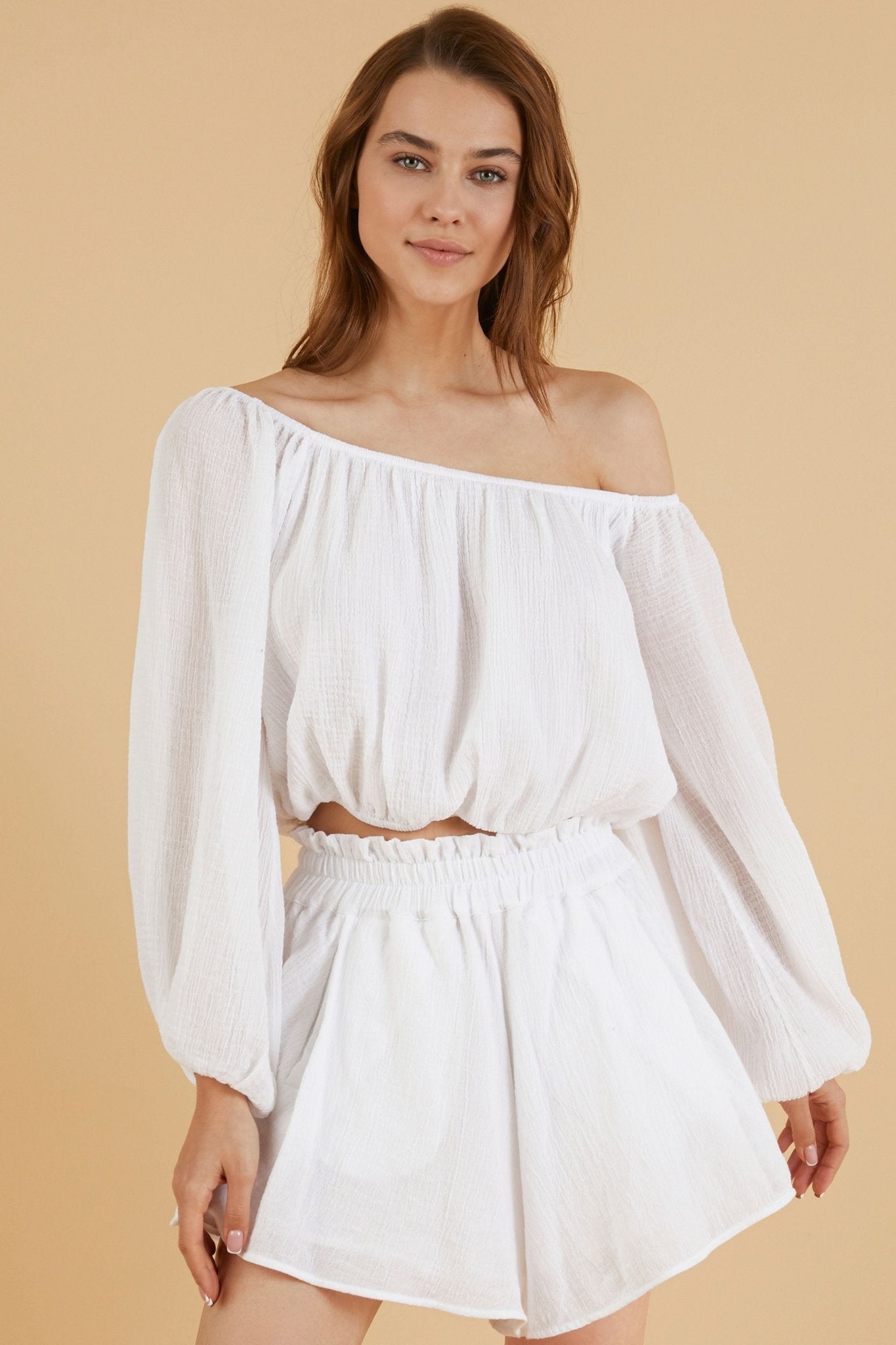 Stella Top - White by The Handloom