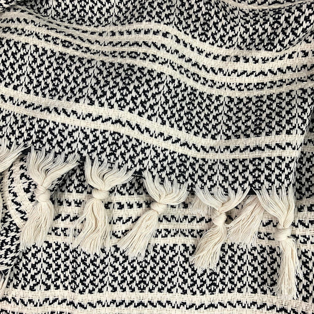 Woven Stripe Turkish Throw by SLATE + SALT - Sumiye Co