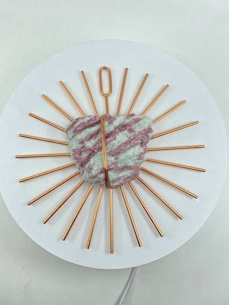 Sunburst Mega Pink Tourmaline Healing Crystal Grid - Sumiye Co