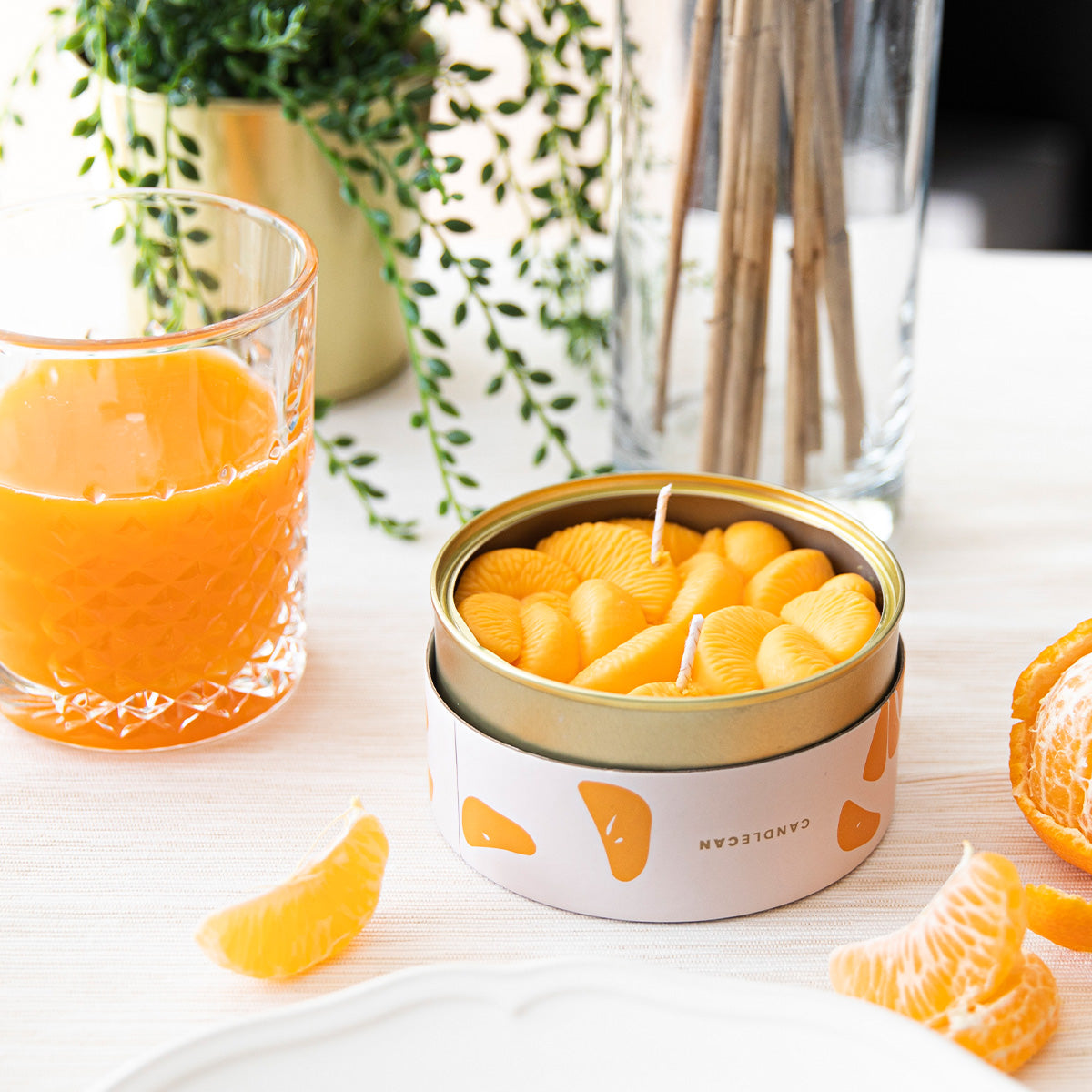 Candlecan - Peeled Tangerines - Sumiye Co