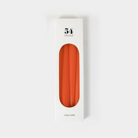 Taper Candles 4 Pack - Orange - Sumiye Co