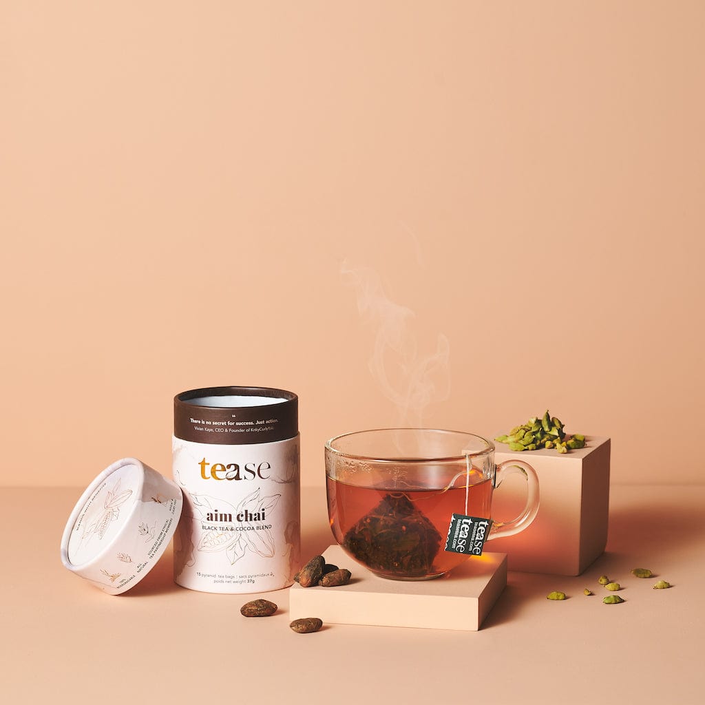 Tease Tea tube-refill > wellness > biodegradable > tea > confidence tea > energy tea Aim Chai Aim Chai Tea | Energy Support - Tease Wellness Blends
