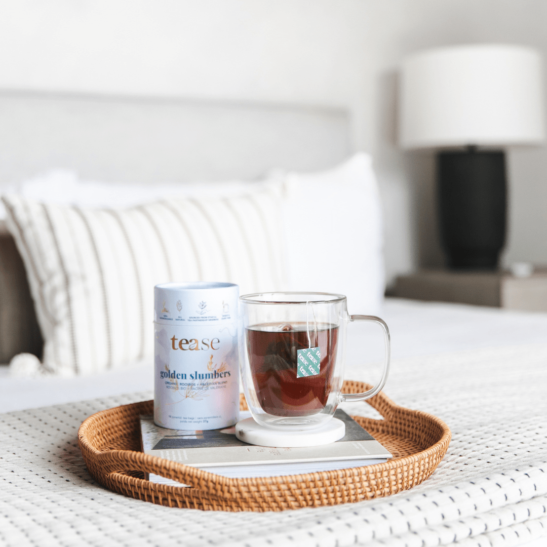 Tease Tea tube-refill > wellness > biodegradable > tea > sleep tea > rooibos > sleepy tea Golden Slumbers Golden Slumbers Tea | Sleep Support - Tease Wellness Blends