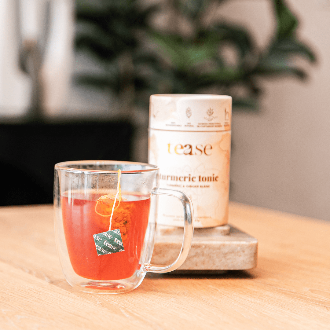 Tease Tea tube-refill > wellness > biodegradable > tea > turmeric tea > anti-inflammatory > inflammation tea Turmeric Tonic Turmeric Tonic Tea | Anti-Inflammatory Support - Tease Wellness Blends