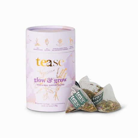 Tease Tea & Wellness Blends herbal Glow & Grow Functional Wellness Tea Blends (Wholesale, Case of 6)