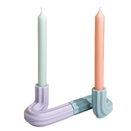 Templo Candle Holder - Lilac Ceramic - Sumiye Co