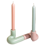 Templo Candle Holder - Light Mint Ceramic - Sumiye Co