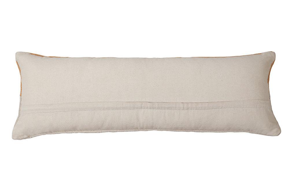 Terra Stripe Lumbar Pillow_Fall Orange_ - 12x34 inch by The Artisen