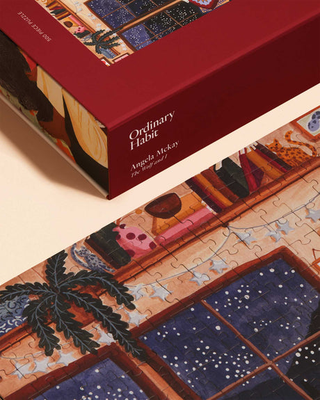 The Wolf and I 500 Piece Puzzle | Artist Angela Mckay - Sumiye Co