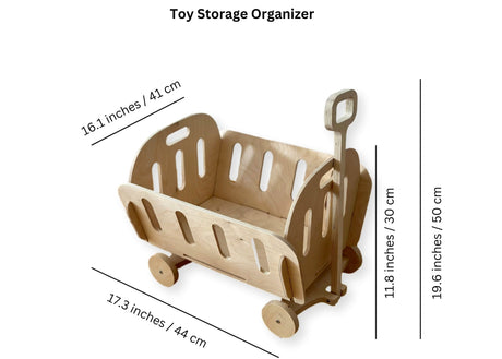 Montessori Toy Storage: Eco-Friendly Nursery & Playroom Chest-3