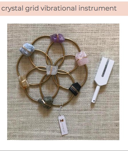 Tuning Fork & Chakra Crystal Grid Instrument Set for Sound Healing - Sumiye Co
