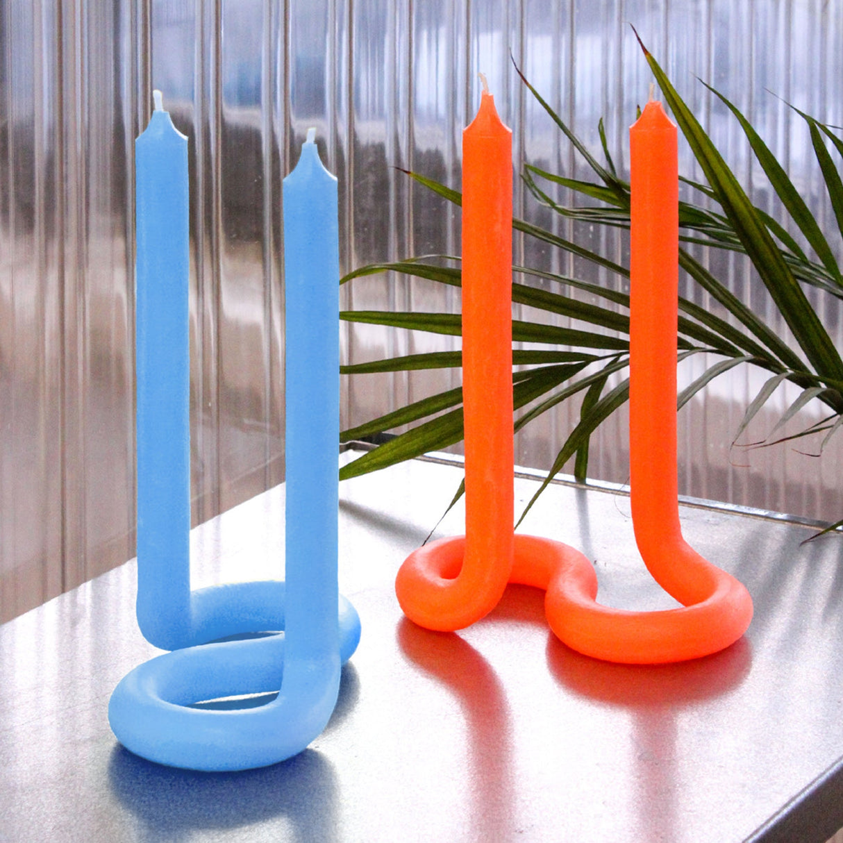 Twist Candle - Light Blue - Sumiye Co