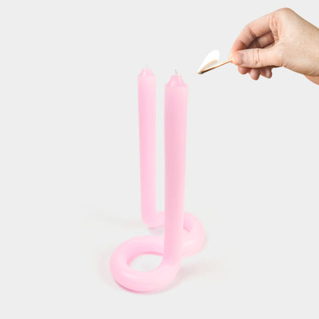 Twist Candle - Light Pink - Sumiye Co
