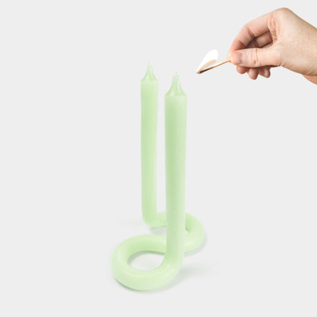 Twist Candle - Mint - Sumiye Co