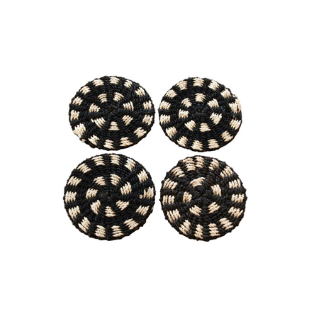 Two-Tone Braided Coasters - Set of 4 - Sumiye Co