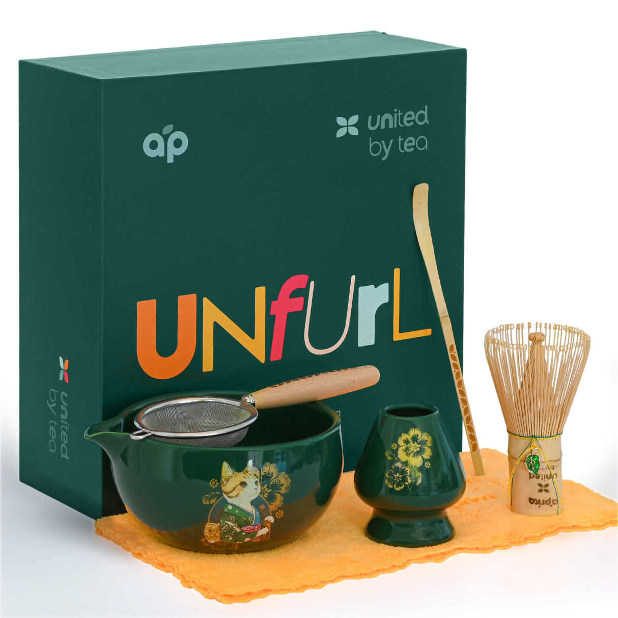 Green Unfurl Matcha Gift Set by Aprika Life - Sumiye Co