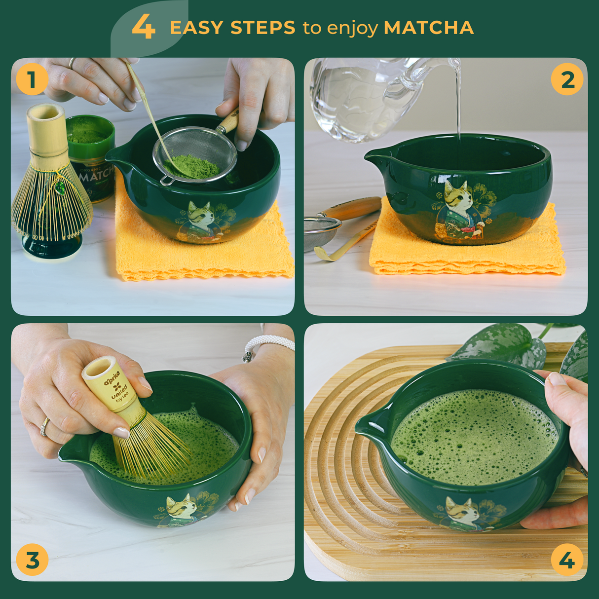 Green Unfurl Matcha Gift Set by Aprika Life - Sumiye Co