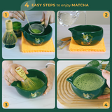 Green Unfurl Matcha Gift Set by Aprika Life - Sumiye Co