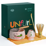Pink Unfurl Matcha Gift Set by Aprika Life - Sumiye Co