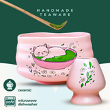 Pink Unfurl Matcha Gift Set by Aprika Life - Sumiye Co