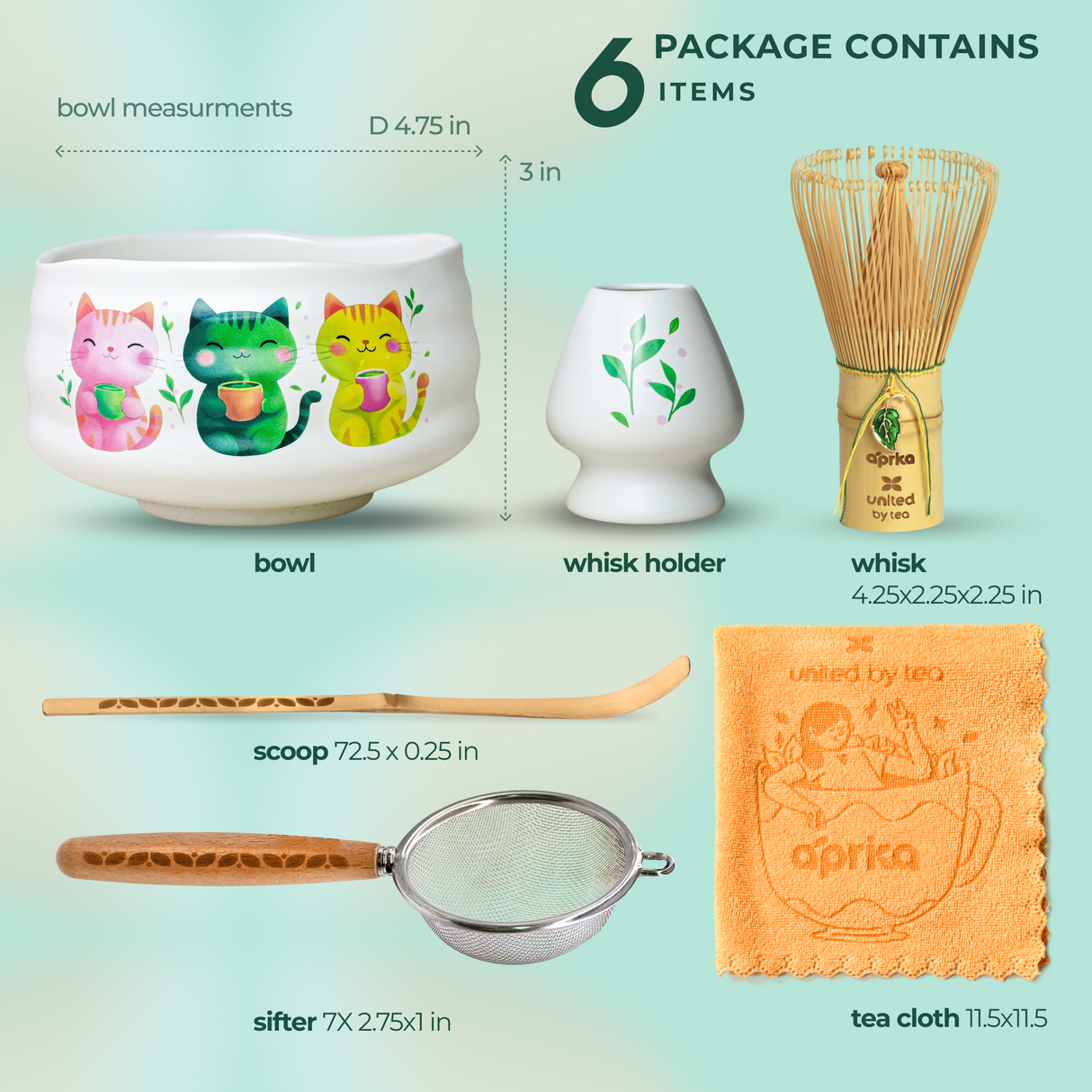 White Unfurl Matcha Gift Set by Aprika Life - Sumiye Co