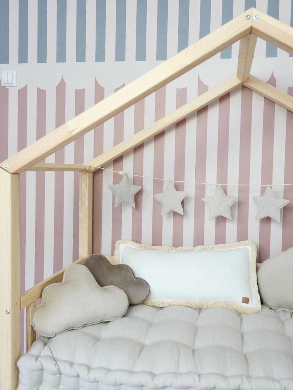 Cloud Pillow Velvet "Cream" | Kids Room & Nursery Decor