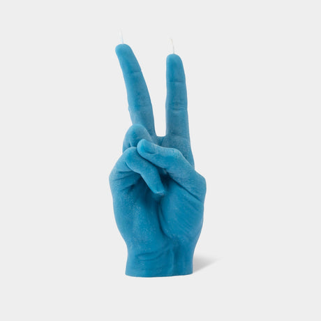 CandleHand "Peace" Candle - Blue - Sumiye Co