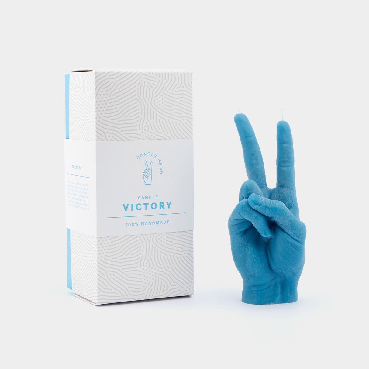 CandleHand "Peace" Candle - Blue - Sumiye Co