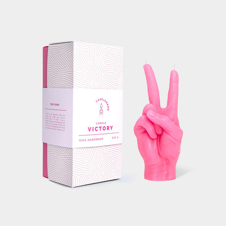 CandleHand "Peace" Candle - Pink - Sumiye Co