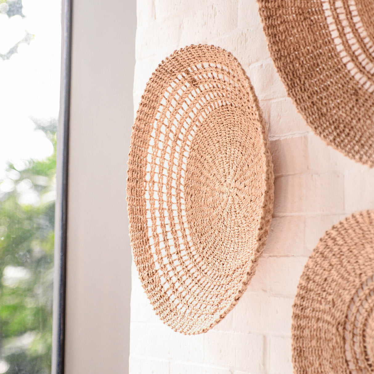 Wall Baskets - Open Weave Wall Baskets, Large - Woven Wall Baskets | LIKHÂ - LIKHÂ