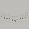Warm Tone Rainbow Healing Crystal Garland - Sumiye Co