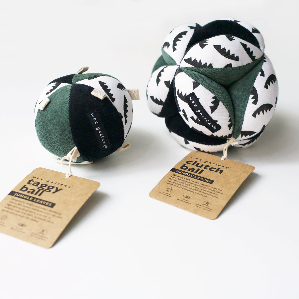 Jungle Leaves Clutch and Taggy Ball Bundle - Sumiye Co