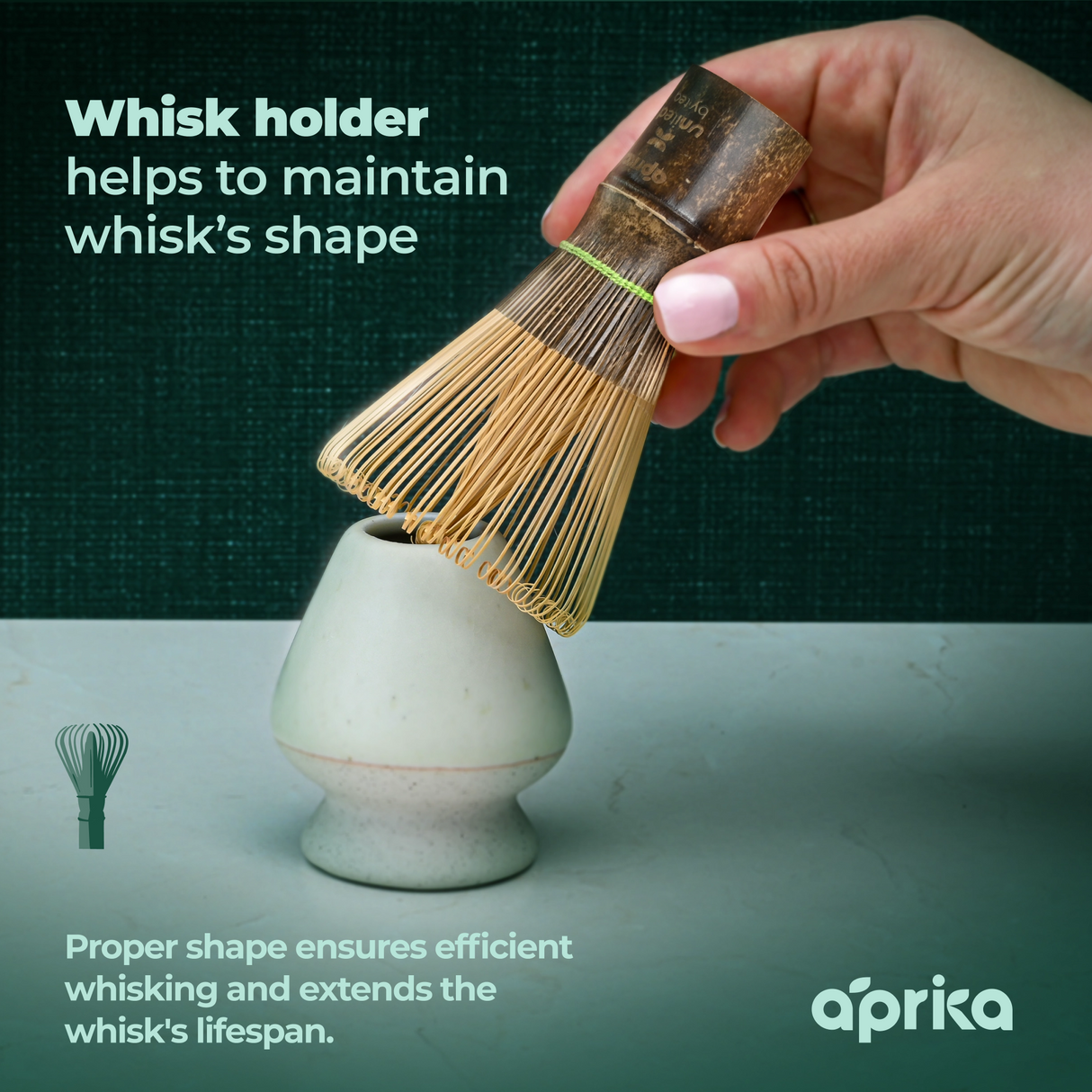 Dark Bamboo Matcha Whisk (100 Prongs)