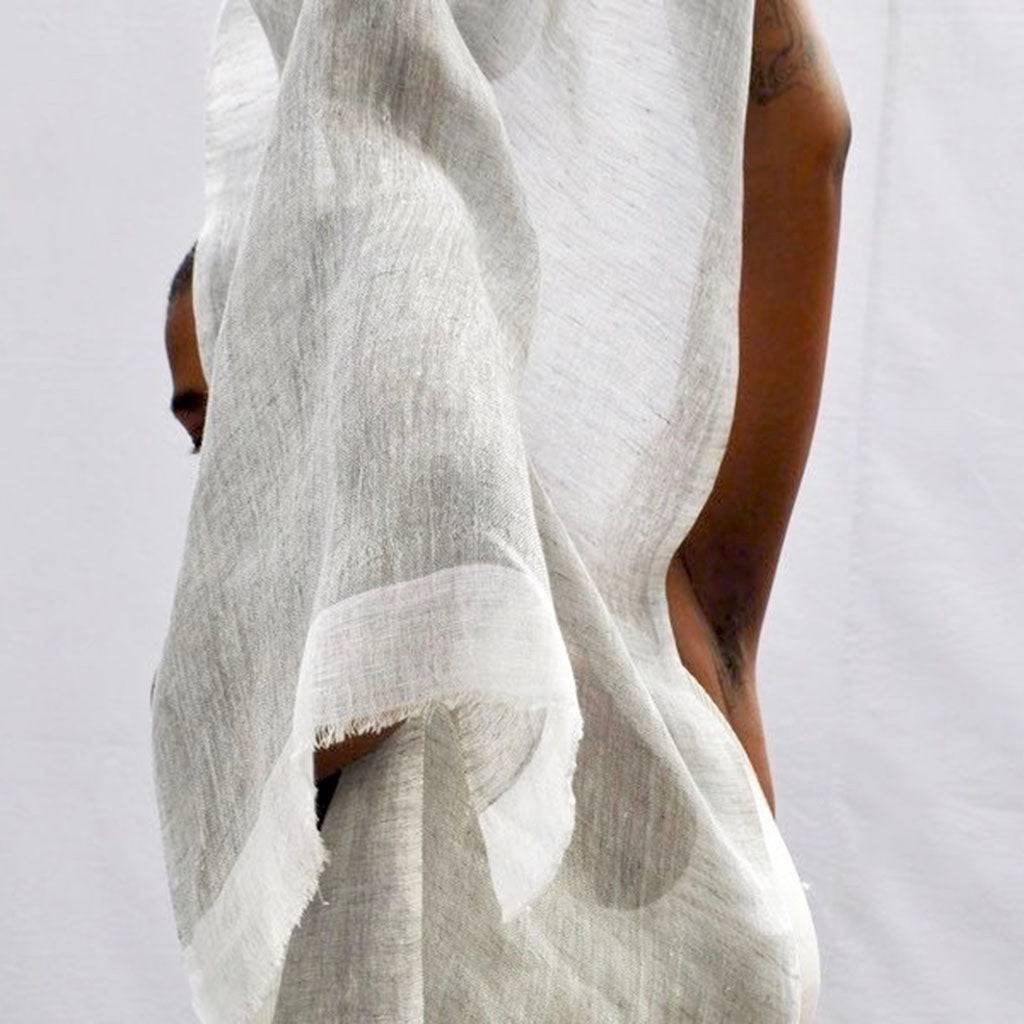 Gauze Linen Two Tone Scarf by SLATE + SALT - Sumiye Co