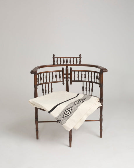 Wide Diagonal Alpaca Blanket - Sumiye Co